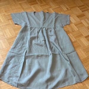 Muji Gray Short Sleeve Dress